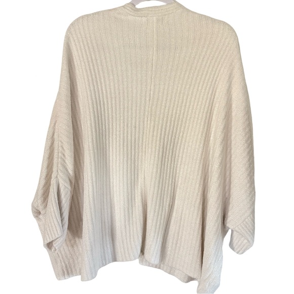 Barefoot Dreams CozyChic Lite Ribbed Cardigan – Oatmeal Cream – Size 2X - Picture 3 of 5